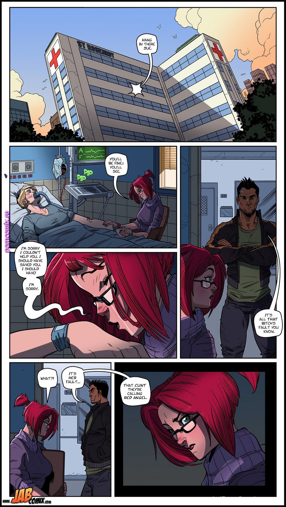 Red Angel 2 | 20 Pages free Porn Comic